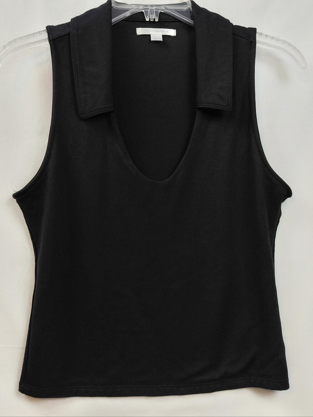 Travis Mathew Double Knit Sleeveless Polo Tank Women's Size Medium Black